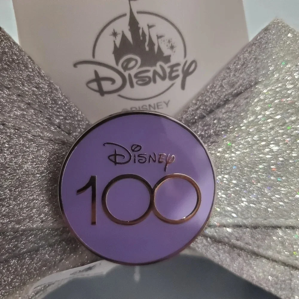 NWT Disney Parks 100 Years Platinum Cast Member Mickey Ears Headband